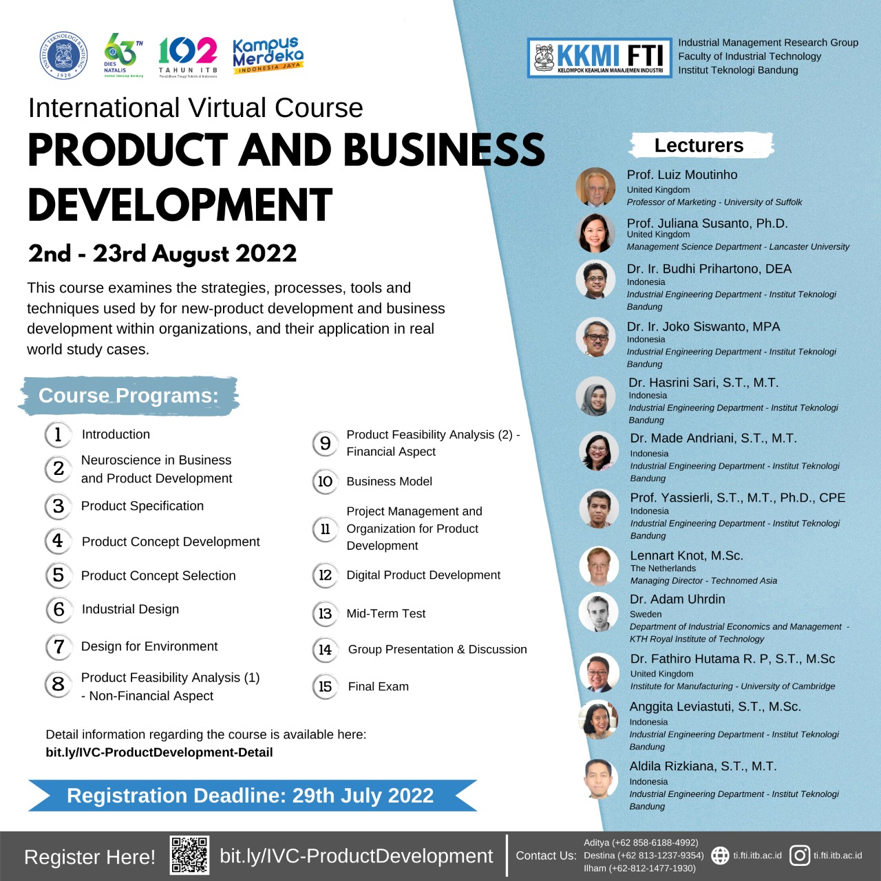 International Virtual Course “Product and Business Development”