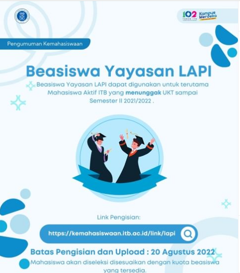 (Indonesia) Beasiswa Yayasan LAPI