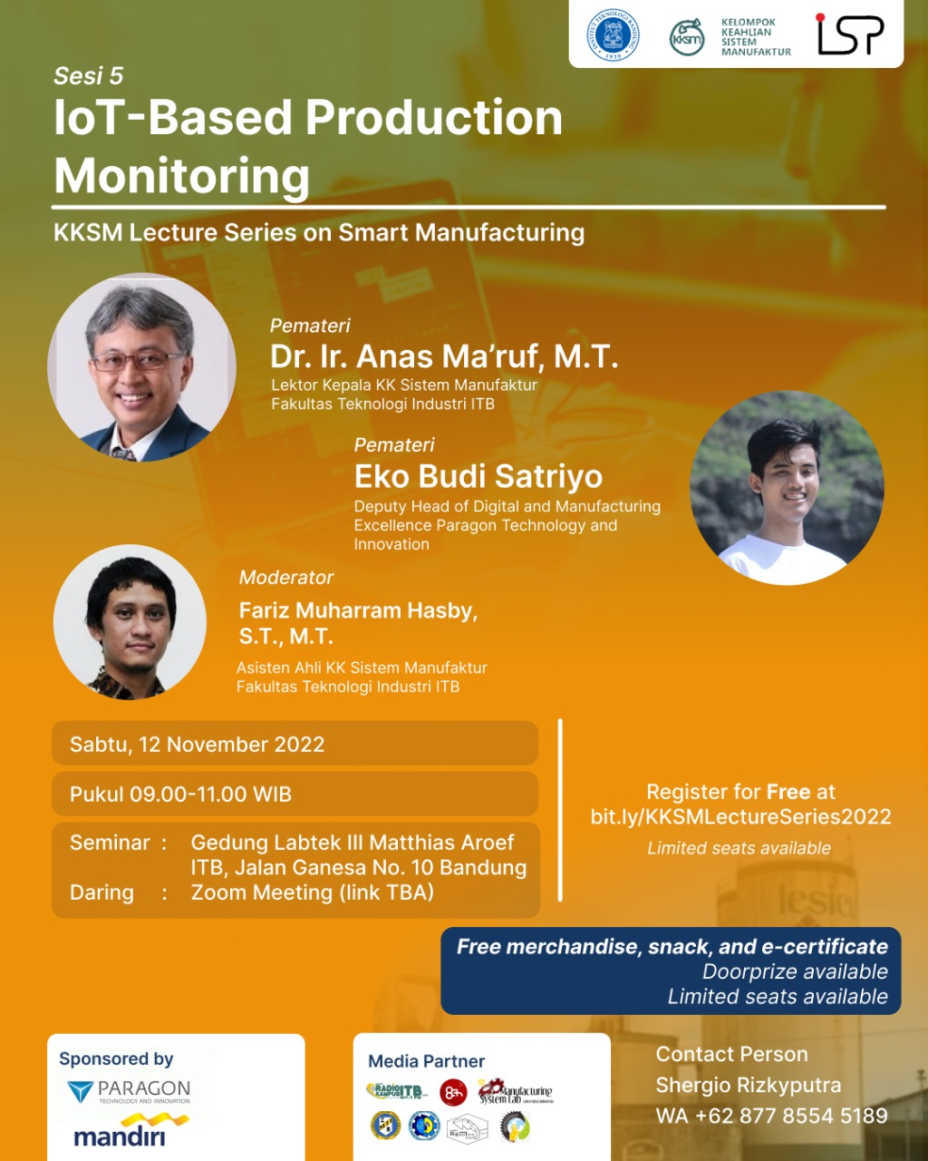 KKSM Lecture Series on Smart Manufacturing