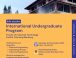 Info Session International Undergraduate Program